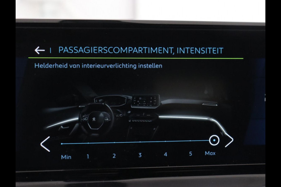 Peugeot e-208 EV GT Pack 50 kWh | SOH 92% | Stoelverwarming | Leder/Alcantara | Adaptive cruise | Carplay | Park Assist | Camera | Keyless | Full LED | Dodehoek detectie | Navigatie | Digital Cockpit