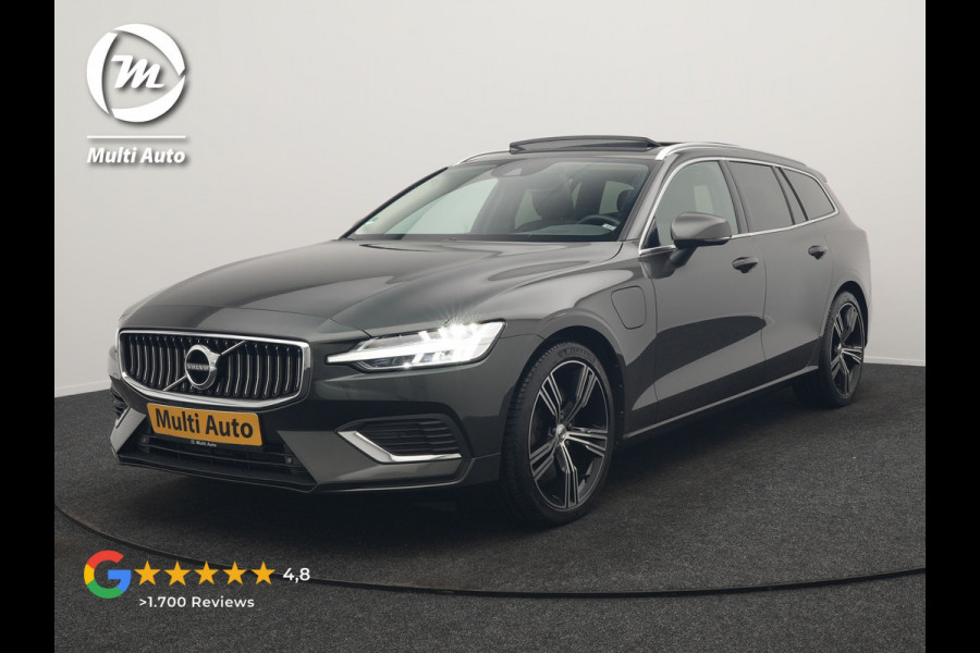 Volvo V60 T6 Recharge AWD Inscription PHEV 340pk Dealer O.H. | Panodak | Camera | Lederen Sportstoelen Memory & Verwarmd | Stuur Verwarmd | Keyless | Navigatie | DAB | Cruise Control | Plug In Hybrid |