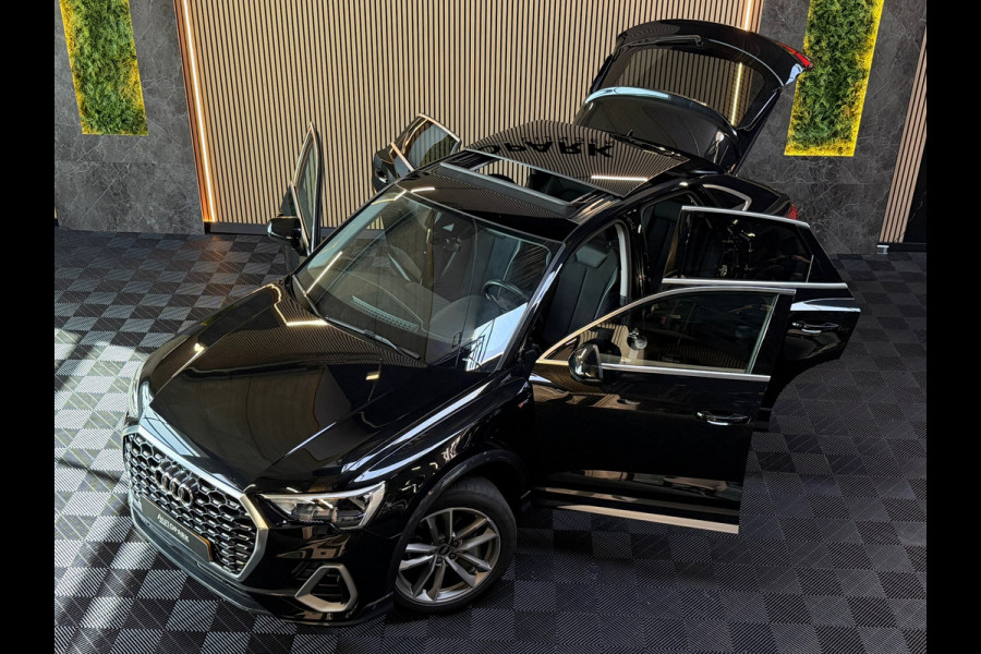Audi Q3 Sportback 35 TFSI S-LINE|PANO|VIRTUAL|KEYLESS|GARANTIE 2028|CARPLAY|SFEERVERLICHTING|TREKHAAK|DEALER ONDERHOUDEN|VOL!