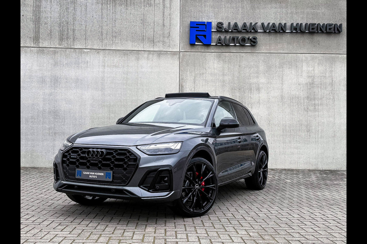 Audi Q5 50TFSI e 299PK Quattro Competition S Edition S-Line 1é Eig! Panoramadak|S-Kuipstoelen|360°View|Matrix|Carbon|Ambiance|SQ5!