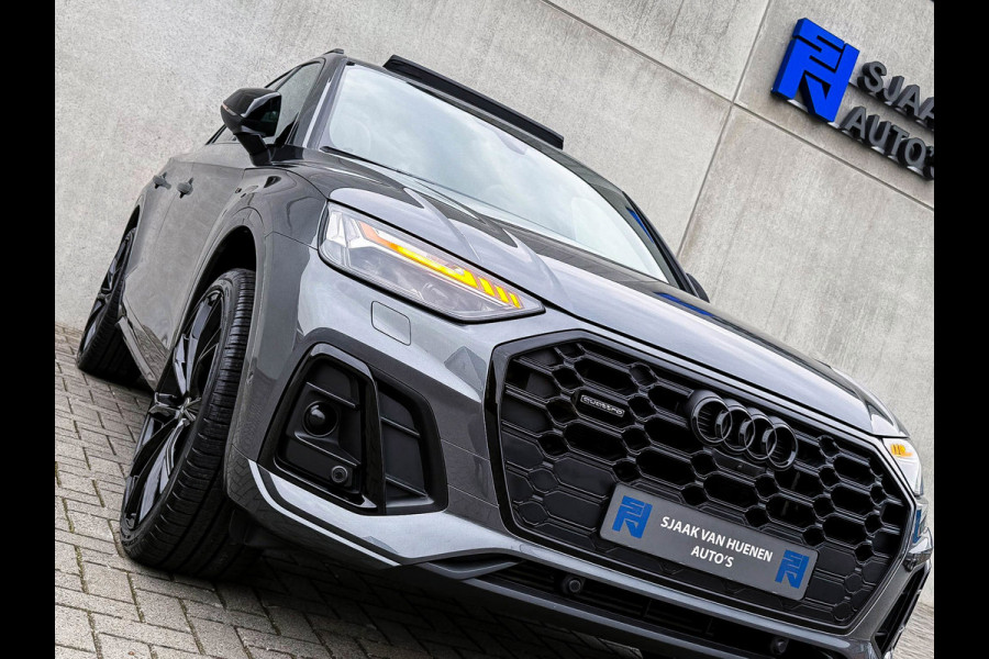 Audi Q5 50TFSI e 299PK Quattro Competition S Edition S-Line 1é Eig! Panoramadak|S-Kuipstoelen|360°View|Matrix|Carbon|Ambiance|SQ5!