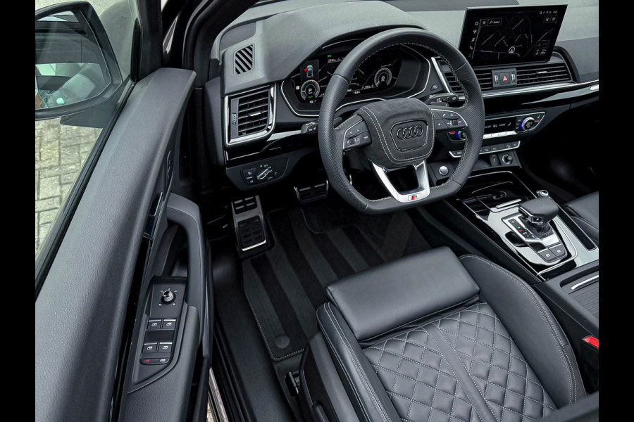 Audi Q5 50TFSI e 299PK Quattro Competition S Edition S-Line 1é Eig! Panoramadak|S-Kuipstoelen|360°View|Matrix|Carbon|Ambiance|SQ5!