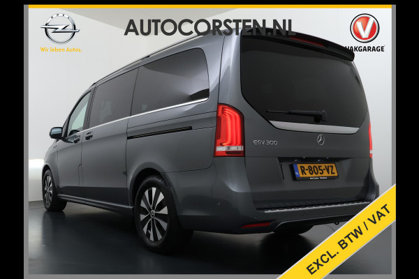 Mercedes-Benz Eqv 300 L2 7-Persoons Leder Captain Chairs SOH 95% Elek.Stoelen+Memory+Verwarmd Burmester®-Audio 360°Camera Navi Adap.Cruise Ecc Bus Elek.Schuifdeuren Lane Assist DAB Privacy Glas Elek.Achterklep VIP Vervoer