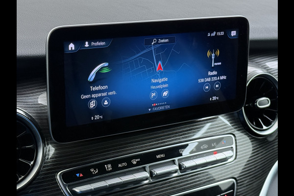 Mercedes-Benz Eqv 300 L2 7-Persoons Leder Captain Chairs SOH 95% Elek.Stoelen+Memory+Verwarmd Burmester®-Audio 360°Camera Navi Adap.Cruise Ecc Bus Elek.Schuifdeuren Lane Assist DAB Privacy Glas Elek.Achterklep VIP Vervoer