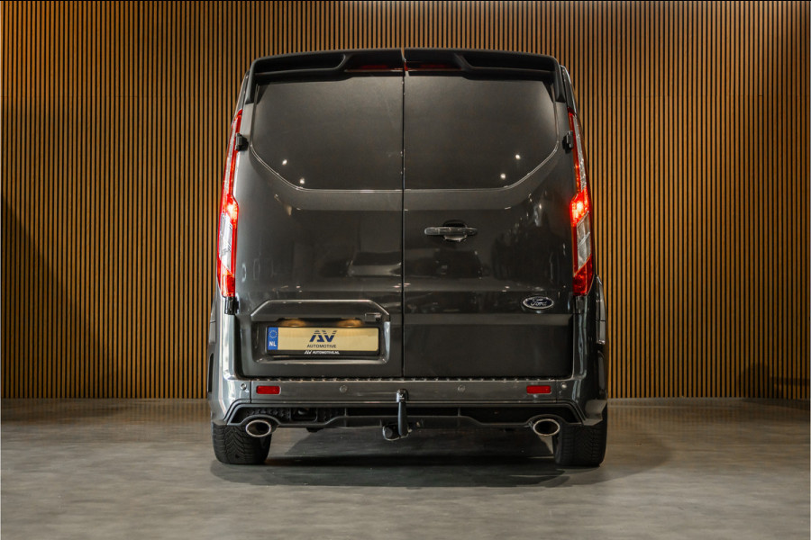 Ford Transit Custom MS-RT 320 2.0 TDCI L2H1 DC | ACC | BLIS | Bi-Xenon | Elek stoel | CarPlay | Navigatie | Camera | Stoelverwarming | L+R Schuifdeur | Lederen bekleding | Spoiler-pakket | Nieuwe APK | Verlengde fabrieksgarantie
