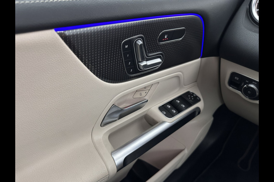 Mercedes-Benz Glb 180 Business Solution (INCL-BTW) *PANO | ADAPTIVE-CRUISE | LEATHER | FULL-LED | BLINDSPOT | MEMORY-PACK | AMBIENTLIGHT | HEATED-SPORTSEATS | WIDESCREEN-DIGICOCKPIT | DAB+ | NAVI-FULLMAP | CAMERA | PRIVACYGLASS |