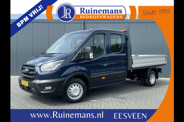 Ford Transit 2.0 TDCI 130 PK 3.5T / PICK UP / ** 10.817 KM ** / 7 PERSOONS DUBBELE CABINE / ECC / CRUISE / STANDKACHEL / DUBBEL LUCHT / STOEL