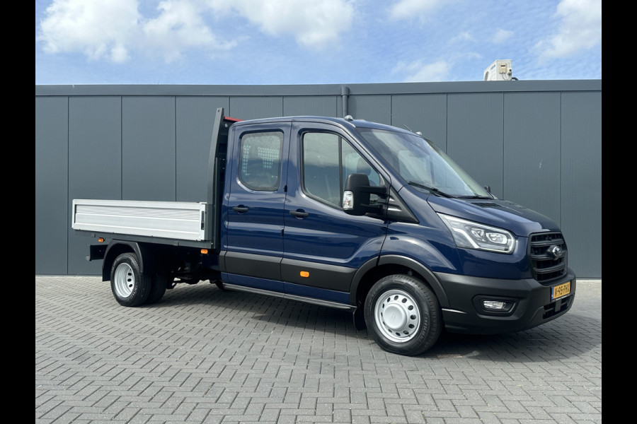Ford Transit 2.0 TDCI 130 PK 3.5T / PICK UP / ** 10.817 KM ** / 7 PERSOONS DUBBELE CABINE / ECC / CRUISE / STANDKACHEL / DUBBEL LUCHT / STOEL