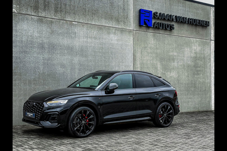 Audi Q5 Sportback 55TFSI e 367pk Quattro Competition S Edition S-Line Luchtvering|HUD|Leder+Memory+Massage|Matrix|B&O|Carbon|SQ5!