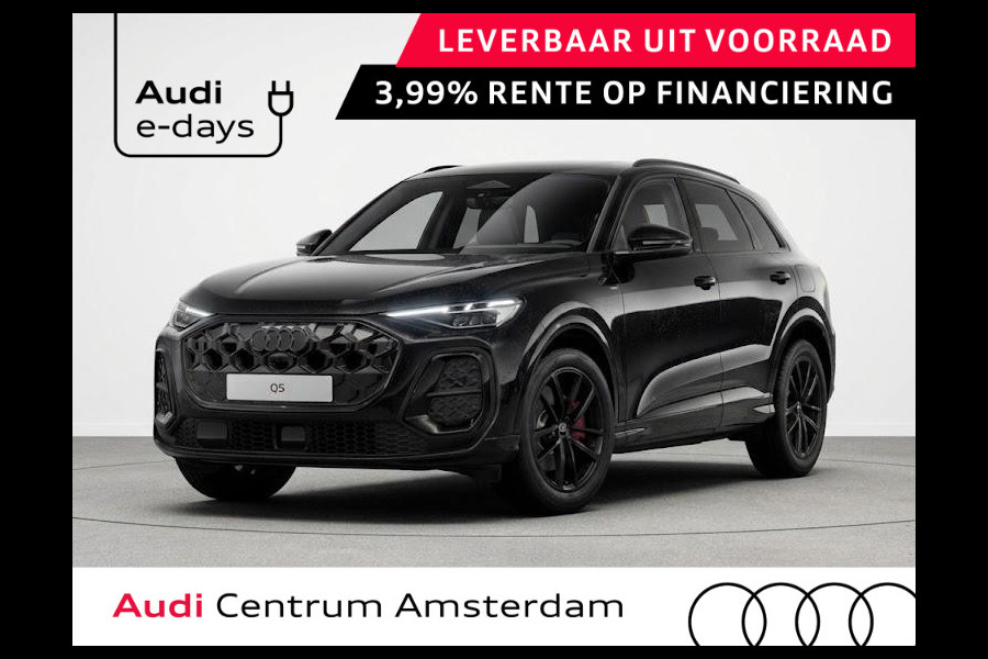 Audi Q5 S edition Competition e-hybrid 367 pk | Panorama-glasdak | Trekhaak, elektr. wegklapbaar | MMI bijrijdersdisplay | Geheugen bestuurdersstoel |