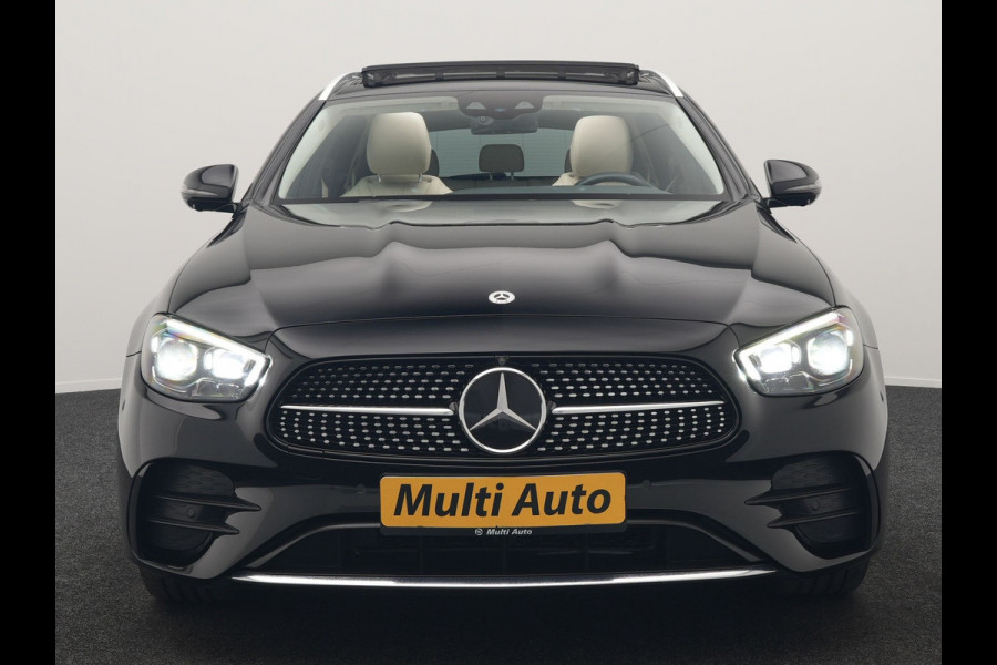 Mercedes-Benz E-Klasse Estate 300 e AMG Line PHEV 320pk Dealer O.H. | Panodak | Adaptive Cruise | 360 Camera | Multi Beam LED | Lederen Sportstoelen Verwarmd | Sfeerverlichting | Apple Carplay | Navigatie | DAB | Plug In Hybrid |