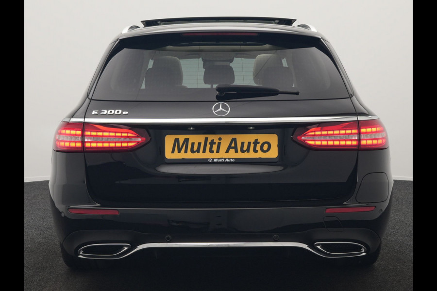 Mercedes-Benz E-Klasse Estate 300 e AMG Line PHEV 320pk Dealer O.H. | Panodak | Adaptive Cruise | 360 Camera | Multi Beam LED | Lederen Sportstoelen Verwarmd | Sfeerverlichting | Apple Carplay | Navigatie | DAB | Plug In Hybrid |