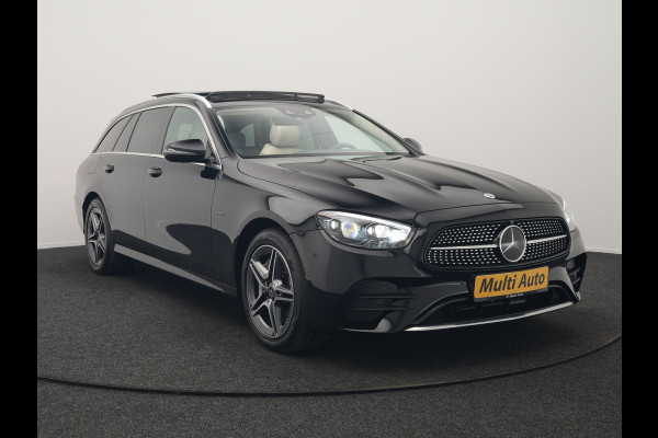 Mercedes-Benz E-Klasse Estate 300 e AMG Line PHEV 320pk Dealer O.H. | Panodak | Adaptive Cruise | 360 Camera | Multi Beam LED | Lederen Sportstoelen Verwarmd | Sfeerverlichting | Apple Carplay | Navigatie | DAB | Plug In Hybrid |