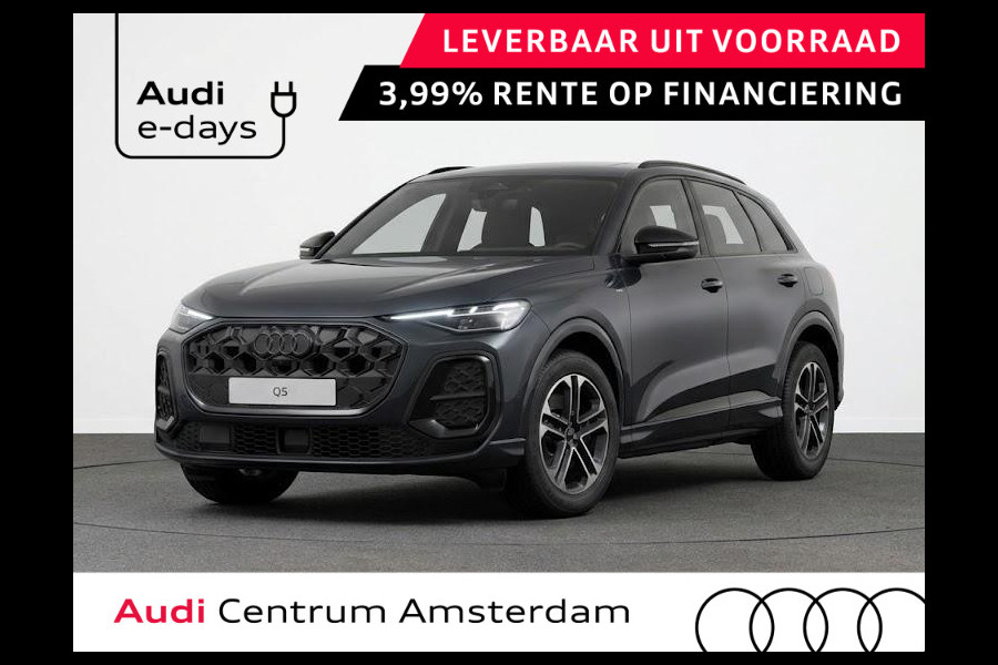 Audi Q5 S edition e-hybrid 299 pk | Panorama-glasdak | Techniekpakket plus | Trekhaak, elektr. wegklapbaar | Geheugen bestuurdersstoel |