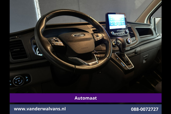 Ford Transit Custom 2.0 TDCI 131pk Automaat L2H1 Inrichting Euro6 Airco | 2x zijdeur | Camera | Navigatie | LED | Android Auto | Cruisecontrol Verwarmde voorruit, Parkeersensoren, Bijrijdersbank
