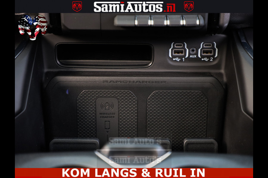 Dodge Ram HALK PACK | 360 CAMERA | ADAPTIVE CRUSE | PANODAK | VOLLE UITVOERING | LARAMIE NIGHT | 5.7 V8 HEMI 402PK 4x4 | CREWCAB 5 PERSOONS | GRIJSKENTEKEN | Granite Crystal Metallic Mijn Voorraad Nr 1998 - 24130