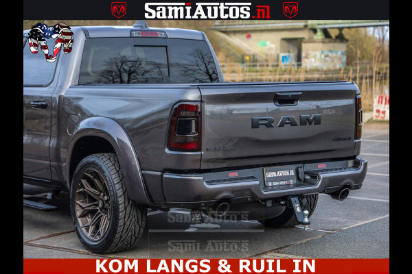 Dodge Ram HALK PACK | 360 CAMERA | ADAPTIVE CRUSE | PANODAK | VOLLE UITVOERING | LARAMIE NIGHT | 5.7 V8 HEMI 402PK 4x4 | CREWCAB 5 PERSOONS | GRIJSKENTEKEN | Granite Crystal Metallic Mijn Voorraad Nr 1998 - 24130