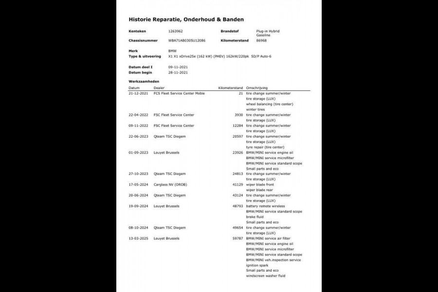 BMW X1 xDrive25e Executive X CAMERA / CARPLAY / HEAD UP DISPLAY / LEDER / LED / CRUISE CONTROLE / STOELVERWARMING