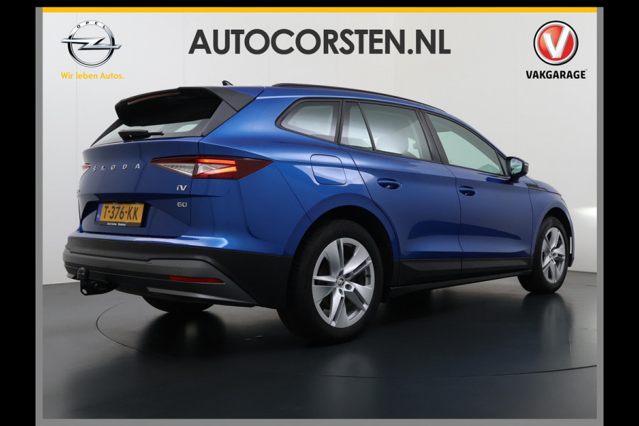 Škoda ENYAQ iV 60 Trekhaak Navi SOH 92% Ecc Cruise Control Camera Apple Carplay Android Auto Pdc Lmv 19" Led P-Assist Led Isofix Keyless Rijstrooksensor Bluetooth Origineel Nederlandse Auto