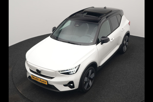 Volvo XC40 Recharge Twin Ultimate 78 kWh 408pk Dealer O.H. | Trekhaak Af Fabriek | Panodak | 360 Camera | Adaptive Cruise | Harman / Kardon | Alcantara Sportstoelen Memory & Verwarmd | Google Assistent | Keyless | Stuur Verwarmd | Blis |