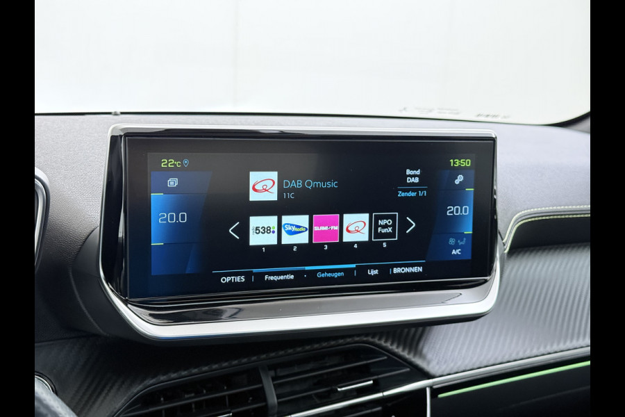Peugeot e-208 EV GT 350 50kWh Navi Ecc 360°Camera Panoramadak Apple Carplay Android Auto Adap.Cruise Stoelverwarming Privacy Glas DAB+ Bluetooth Keyless Dodehoekdetectie 1e Eigenaar Origineel Nederlandse Auto Dealeronderhouden