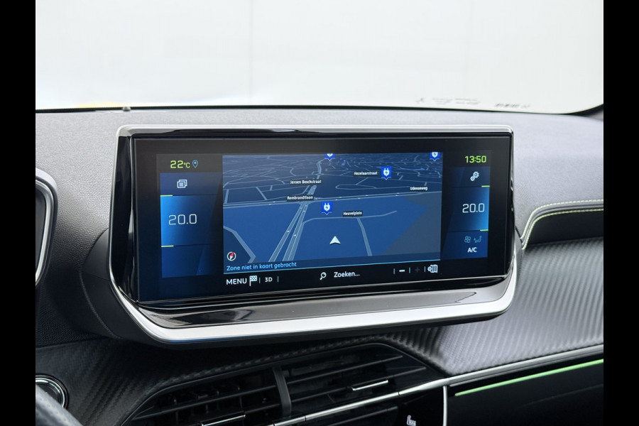 Peugeot e-208 EV GT 350 50kWh Navi Ecc 360°Camera Panoramadak Apple Carplay Android Auto Adap.Cruise Stoelverwarming Privacy Glas DAB+ Bluetooth Keyless Dodehoekdetectie 1e Eigenaar Origineel Nederlandse Auto Dealeronderhouden
