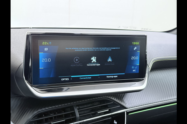 Peugeot e-208 EV GT 350 50kWh Navi Ecc 360°Camera Panoramadak Apple Carplay Android Auto Adap.Cruise Stoelverwarming Privacy Glas DAB+ Bluetooth Keyless Dodehoekdetectie 1e Eigenaar Origineel Nederlandse Auto Dealeronderhouden