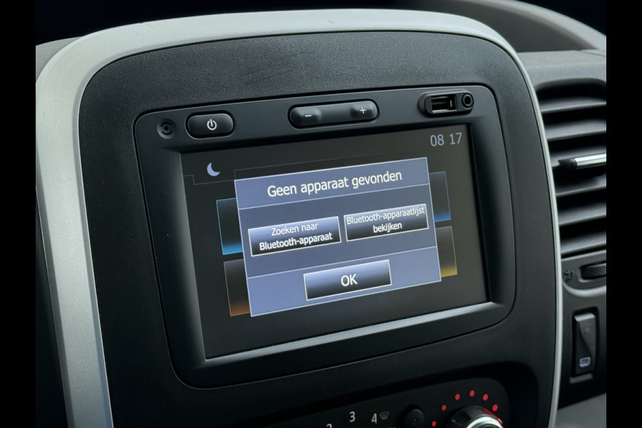Renault Trafic 2.0dCi 120PK 3-Pers. Trekhaak Euro 6 Apple Carplay Android Auto Airco Navi Cruise Control Led Bluetooth Pdc T29 L1H1 Betonplex Vloer Wandbetimmering Schuifdeur 1e Eigenaar Origineel Nederlandse Bus