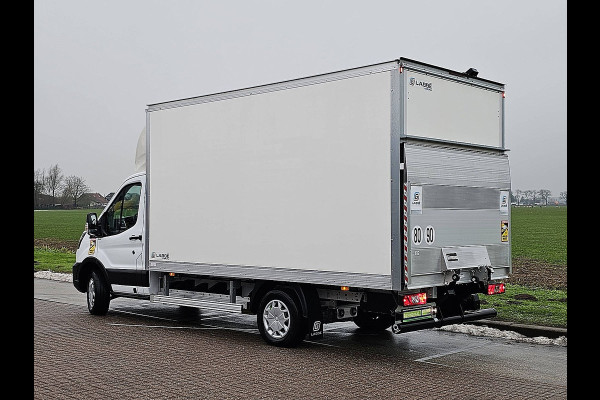 Ford E-Transit 390 L3 89Kwh electrisch, gesloten laadbak, laadklep, zijdeur, airco, automaat, navi, spoiler, NIEUW!!