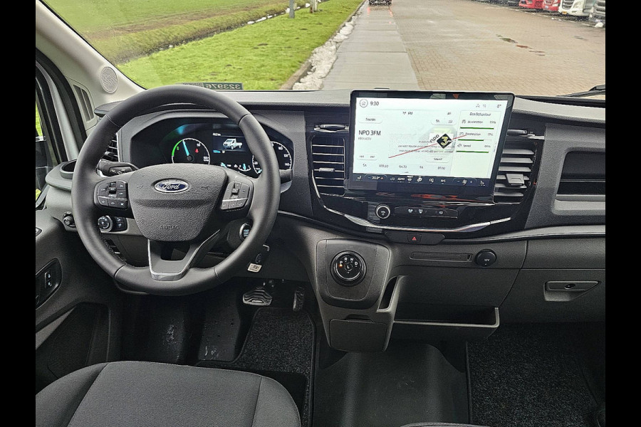 Ford E-Transit 390 L3 89Kwh electrisch, gesloten laadbak, laadklep, zijdeur, airco, automaat, navi, spoiler, NIEUW!!