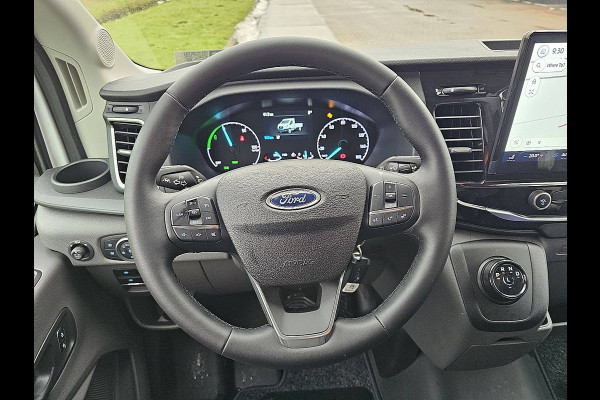 Ford E-Transit 390 L3 89Kwh electrisch, gesloten laadbak, laadklep, zijdeur, airco, automaat, navi, spoiler, NIEUW!!