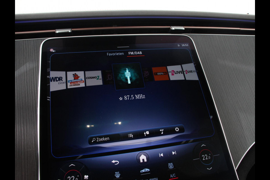 Mercedes-Benz EQE SUV 350 SUV AMG Line Advanced Plus Climate control Adaptieve cruise control Parkeersensoren Achteruitrijcamera Sfeerverlichting Stoelverwarming Keyless LED Navigatie