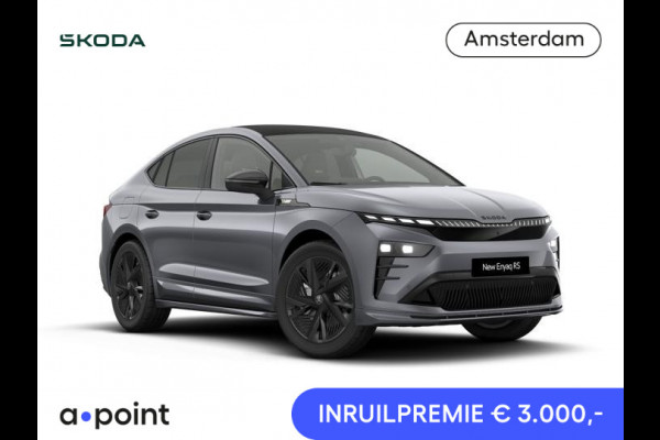 Škoda Enyaq Coupé 85X RS | 4x4 | panoramadak | Travel Assist | stoel- en stuurverwarming |