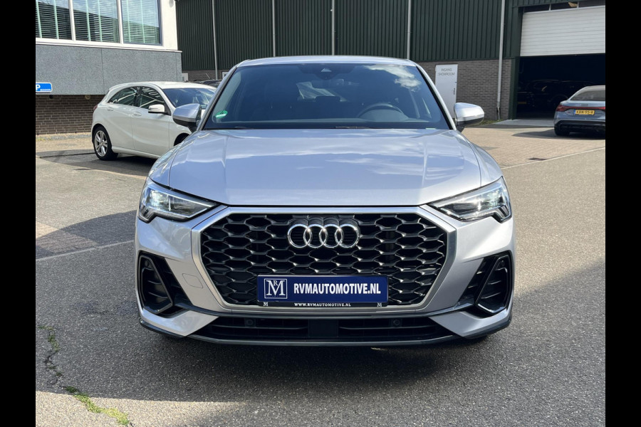 Audi Q3 Sportback 45 TFSI e S-LINE LEDEREN SPORTSTOELEN| STOELVERWARMING| ADAPTIVE CRUISE CONTROL| FULL LED| DODE HOEK SENSOR| RIJKLAARPRIJS INCL. 12 MND BOVAG GARANTIE