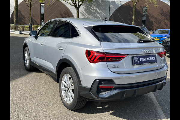 Audi Q3 Sportback 45 TFSI e S-LINE LEDEREN SPORTSTOELEN| STOELVERWARMING| ADAPTIVE CRUISE CONTROL| FULL LED| DODE HOEK SENSOR| RIJKLAARPRIJS INCL. 12 MND BOVAG GARANTIE