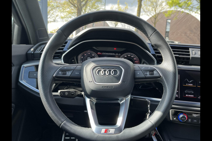 Audi Q3 Sportback 45 TFSI e S-LINE LEDEREN SPORTSTOELEN| STOELVERWARMING| ADAPTIVE CRUISE CONTROL| FULL LED| DODE HOEK SENSOR| RIJKLAARPRIJS INCL. 12 MND BOVAG GARANTIE