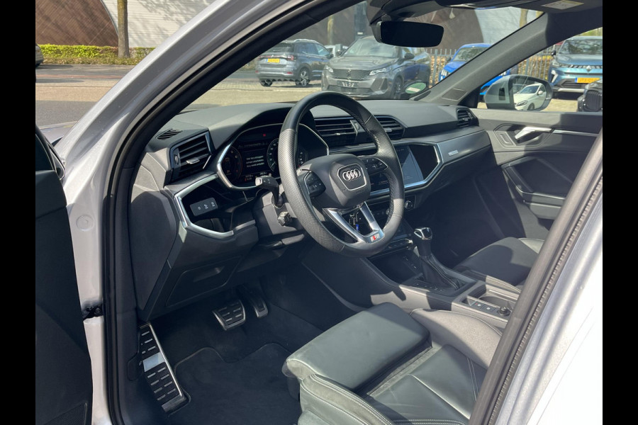Audi Q3 Sportback 45 TFSI e S-LINE LEDEREN SPORTSTOELEN| STOELVERWARMING| ADAPTIVE CRUISE CONTROL| FULL LED| DODE HOEK SENSOR| RIJKLAARPRIJS INCL. 12 MND BOVAG GARANTIE