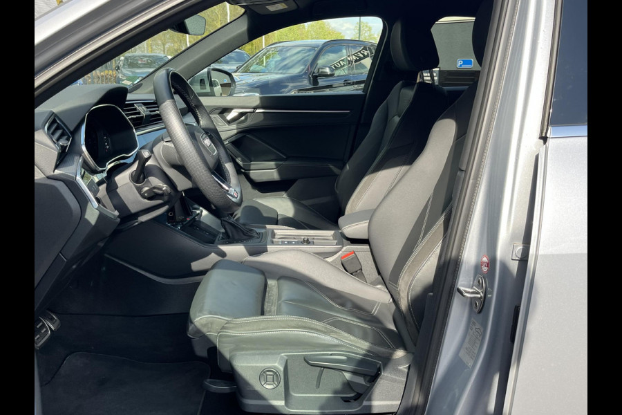 Audi Q3 Sportback 45 TFSI e S-LINE LEDEREN SPORTSTOELEN| STOELVERWARMING| ADAPTIVE CRUISE CONTROL| FULL LED| DODE HOEK SENSOR| RIJKLAARPRIJS INCL. 12 MND BOVAG GARANTIE