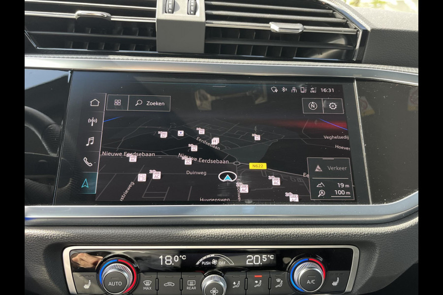 Audi Q3 Sportback 45 TFSI e S-LINE LEDEREN SPORTSTOELEN| STOELVERWARMING| ADAPTIVE CRUISE CONTROL| FULL LED| DODE HOEK SENSOR| RIJKLAARPRIJS INCL. 12 MND BOVAG GARANTIE