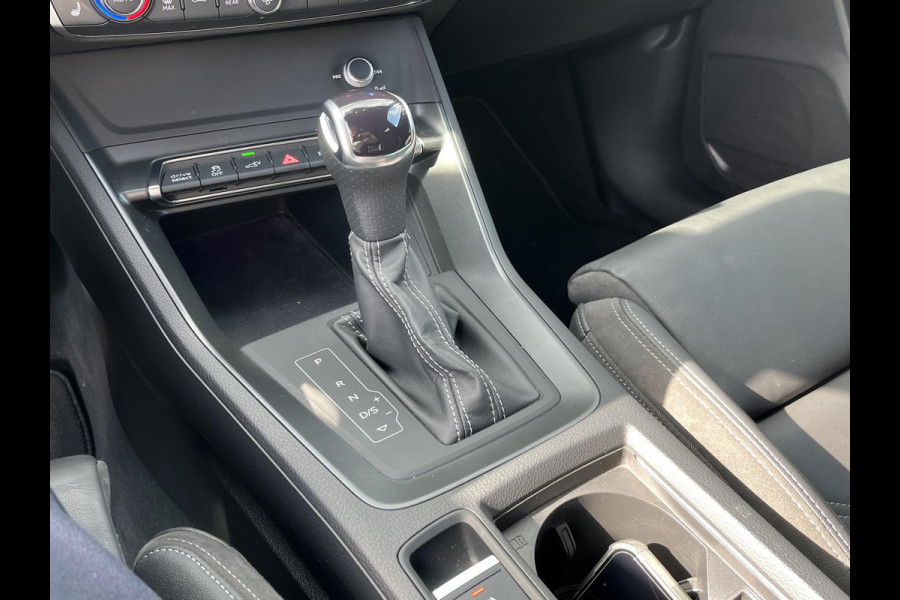 Audi Q3 Sportback 45 TFSI e S-LINE LEDEREN SPORTSTOELEN| STOELVERWARMING| ADAPTIVE CRUISE CONTROL| FULL LED| DODE HOEK SENSOR| RIJKLAARPRIJS INCL. 12 MND BOVAG GARANTIE