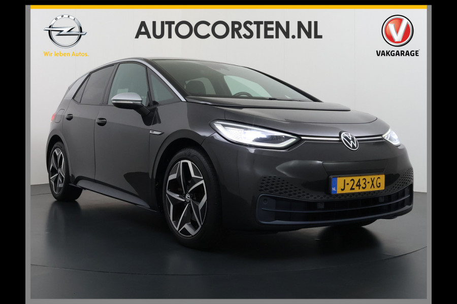 Volkswagen ID.3 First Plus 62kWh Trekhaak Navi-Pro Adap.Cruise Camera Matrix led 19" Ecc Apple Carplay Android Auto SOH 91% Stoel+Stuurverwarming Lmv Privacy Glas Keyless Rijstrooksensor Origineel Nederlandse Auto  € 44.000 nieuw!