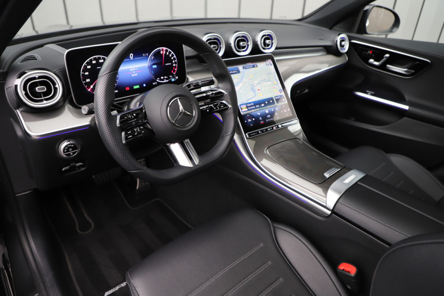 Mercedes-Benz C-Klasse 300e AMG | 313PK | Head-up | Keyless-go | Pano | Digital-light | Sfeerverlichting | Standkachel | Leder | 2022.