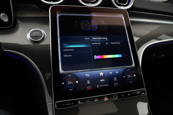 Mercedes-Benz C-Klasse 300e AMG | 313PK | Head-up | Keyless-go | Pano | Digital-light | Sfeerverlichting | Standkachel | Leder | 2022.