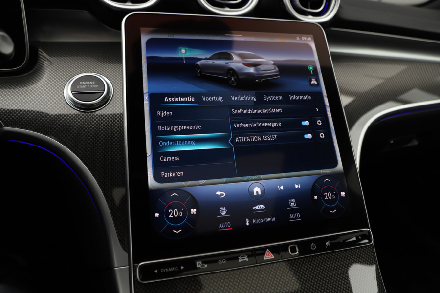 Mercedes-Benz C-Klasse 300e AMG | 313PK | Head-up | Keyless-go | Pano | Digital-light | Sfeerverlichting | Standkachel | Leder | 2022.