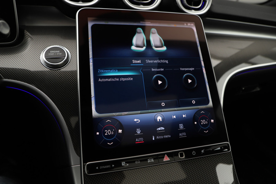 Mercedes-Benz C-Klasse 300e AMG | 313PK | Head-up | Keyless-go | Pano | Digital-light | Sfeerverlichting | Standkachel | Leder | 2022.