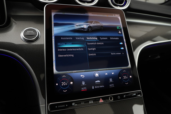 Mercedes-Benz C-Klasse 300e AMG | 313PK | Head-up | Keyless-go | Pano | Digital-light | Sfeerverlichting | Standkachel | Leder | 2022.