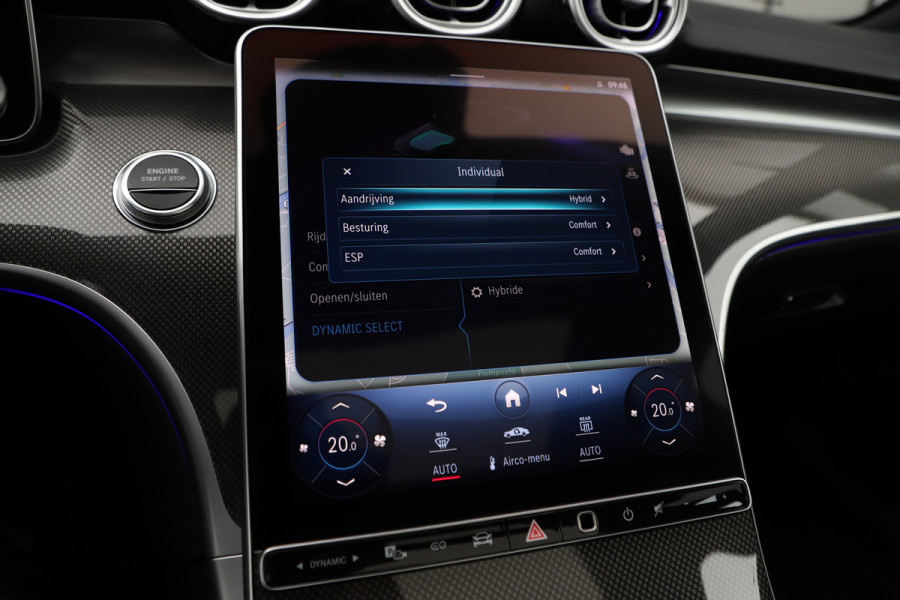 Mercedes-Benz C-Klasse 300e AMG | 313PK | Head-up | Keyless-go | Pano | Digital-light | Sfeerverlichting | Standkachel | Leder | 2022.