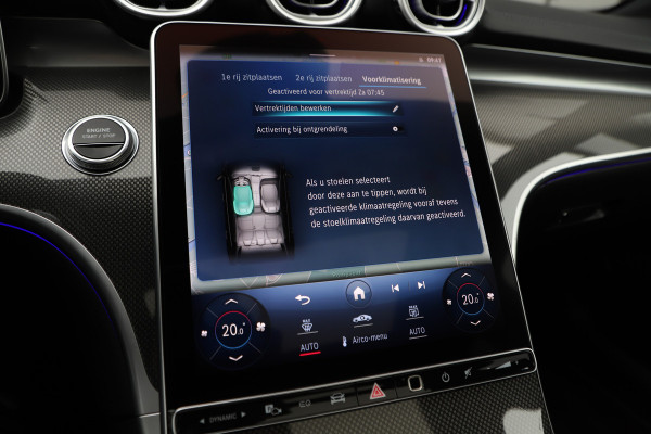 Mercedes-Benz C-Klasse 300e AMG | 313PK | Head-up | Keyless-go | Pano | Digital-light | Sfeerverlichting | Standkachel | Leder | 2022.