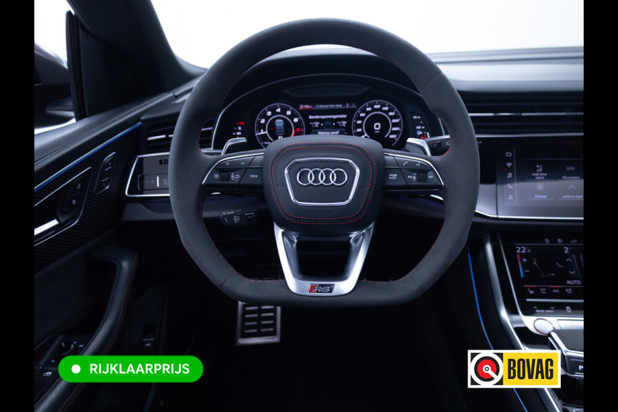 Audi RS Q8 RSQ8 4.0 V8 Urban Dynamic 800 PK / 1000 Nm Quattro | Keramisch | 24" Vossen | Akrapovic Titanium compleet | Panoramadak, Standkachel, Softclose, Stoelverw. & Ventilatie, Elec. trekhaak, B&O, 4 WST