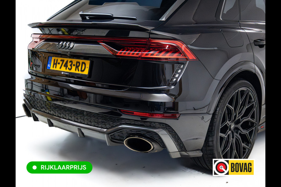 Audi RS Q8 RSQ8 4.0 V8 Urban Dynamic 800 PK / 1000 Nm Quattro | Keramisch | 24" Vossen | Akrapovic Titanium compleet | Panoramadak, Standkachel, Softclose, Stoelverw. & Ventilatie, Elec. trekhaak, B&O, 4 WST